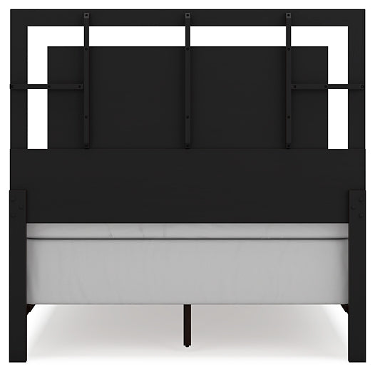 Covetown Panel Bed With Mirrored Dresser And Nightstand