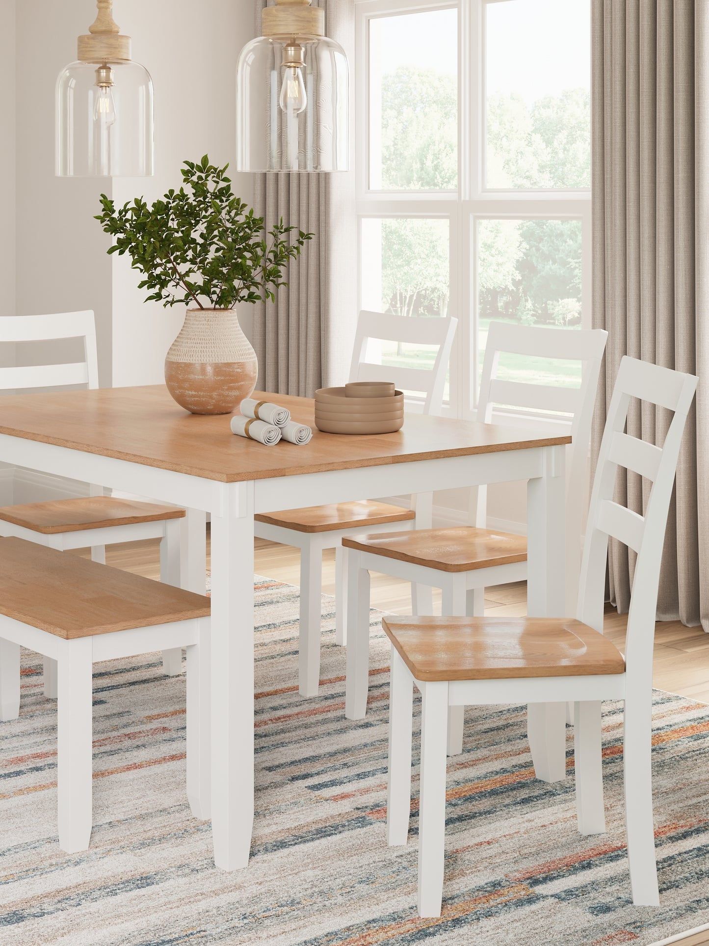 Juego de mesa de comedor Gesthaven (6 piezas)
