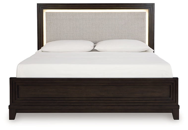 Neymorton California Upholstered Panel Bed