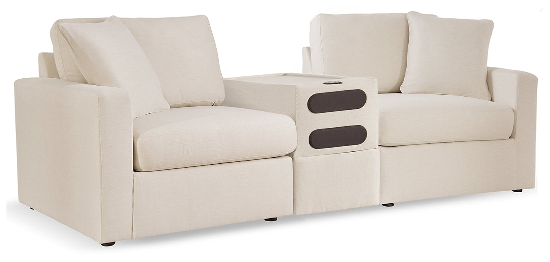 Seccional de 3 piezas Modmax con consola de audio