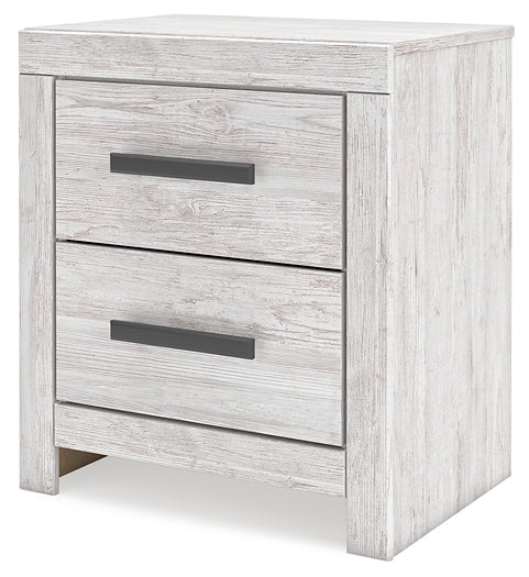Cayboni Panel Bed With Mirrored Dresser And Nightstand