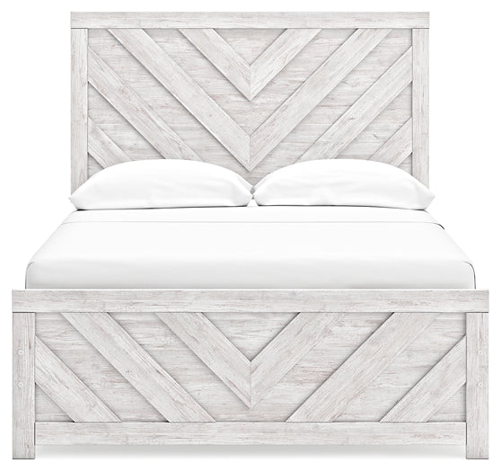 Cayboni Panel Bed With Nightstand