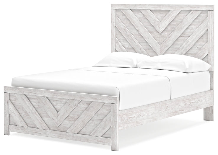 Cayboni Panel Bed With Nightstand