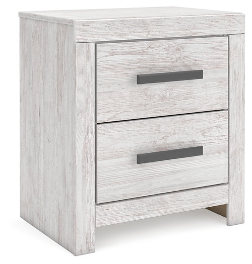 Cayboni Panel Bed With Nightstand