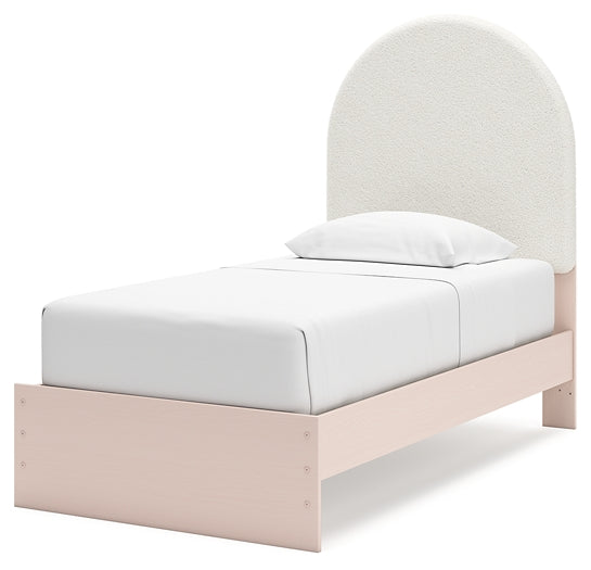 Wistenpine Upholstered Panel Bed With Nightstand