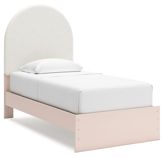 Wistenpine Upholstered Panel Bed With Nightstand
