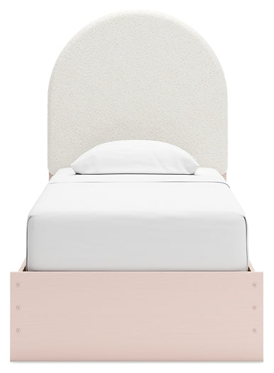 Wistenpine Upholstered Panel Bed With Nightstand