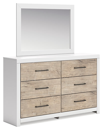 Charbitt Panel Bed With Mirrored Dresser And Chest