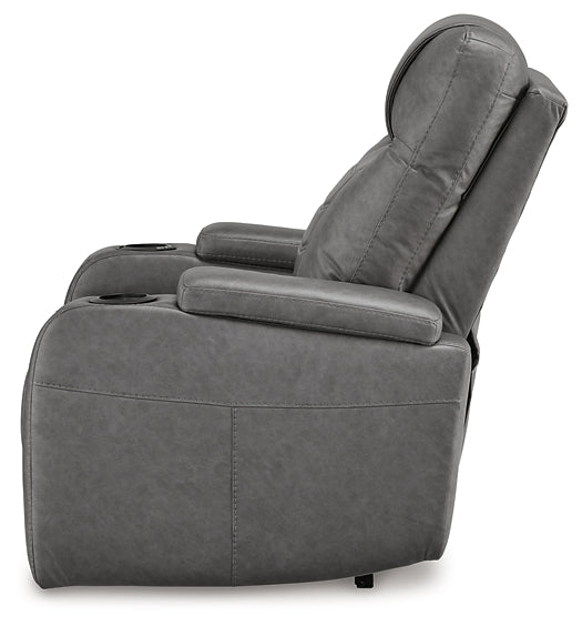 Sillón reclinable eléctrico Schooner Rocks con reposacabezas ajustable