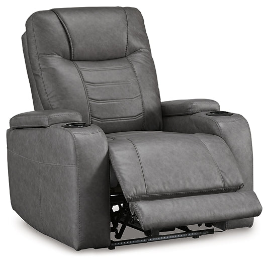 Sillón reclinable eléctrico Schooner Rocks con reposacabezas ajustable