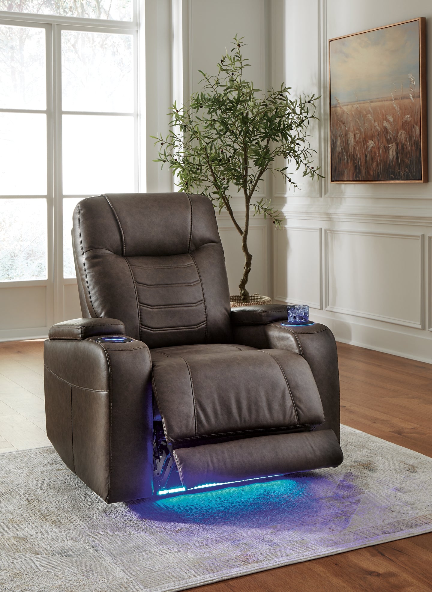 Sillón reclinable eléctrico Schooner Rocks con reposacabezas ajustable