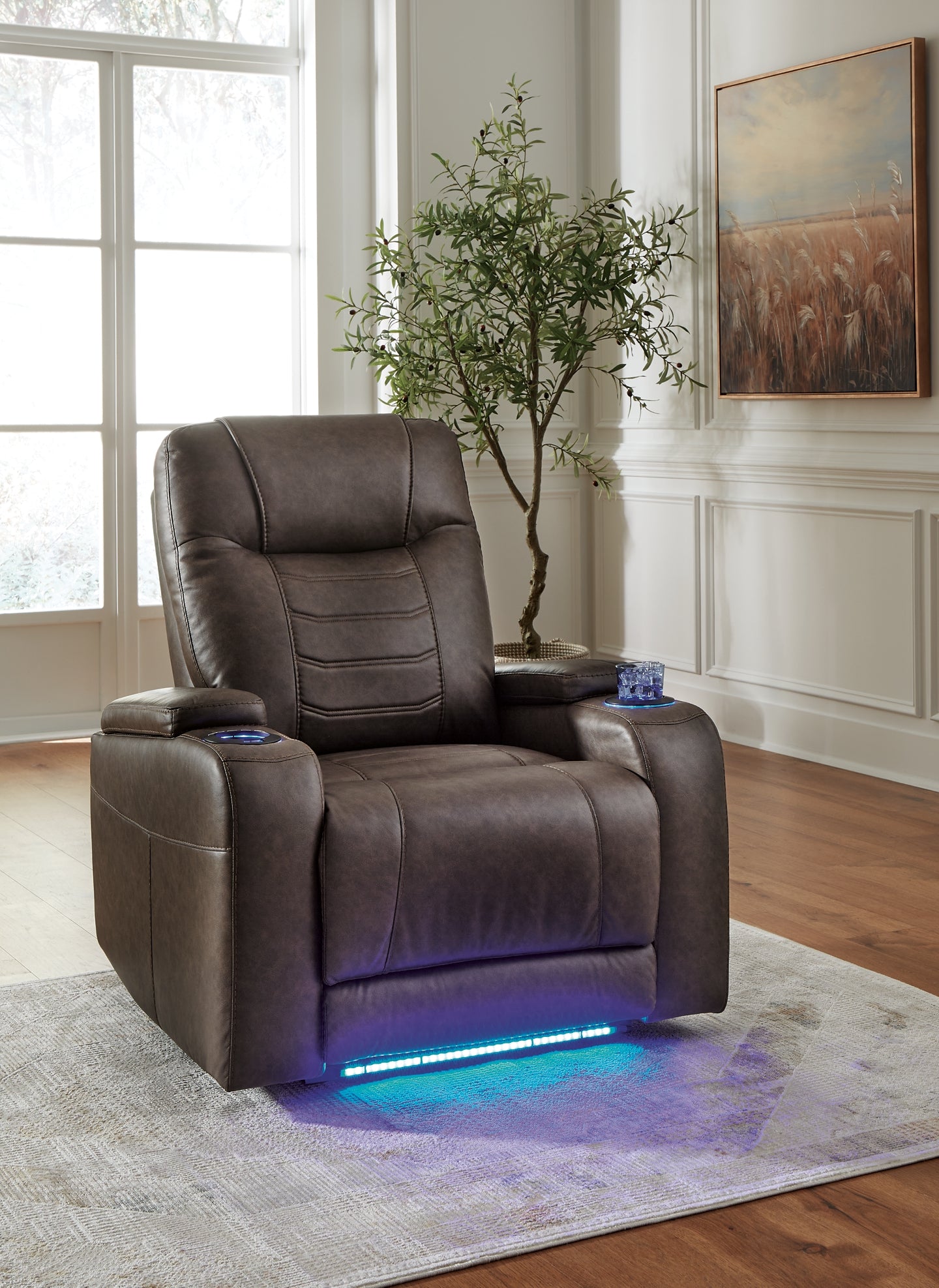 Sillón reclinable eléctrico Schooner Rocks con reposacabezas ajustable