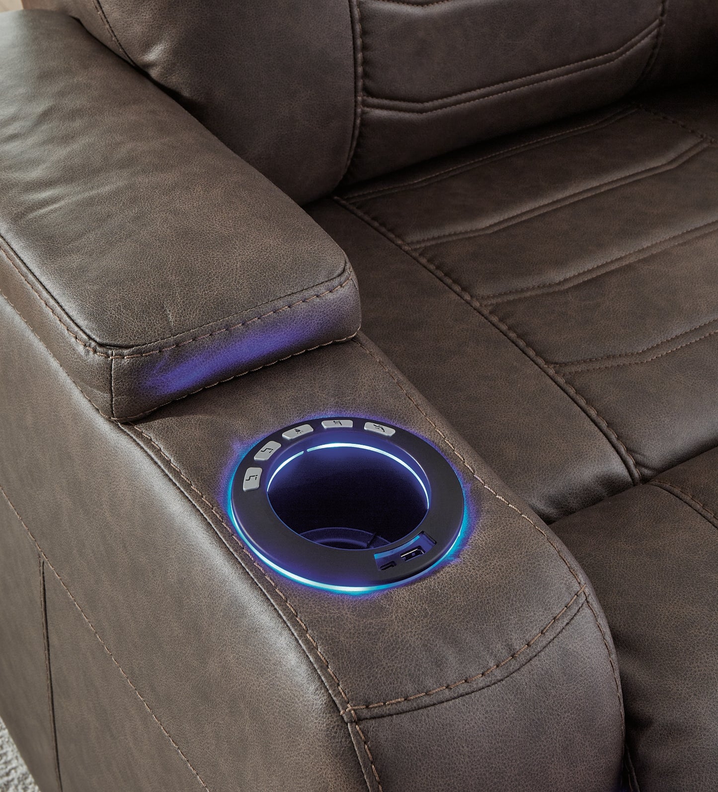 Sillón reclinable eléctrico Schooner Rocks con reposacabezas ajustable