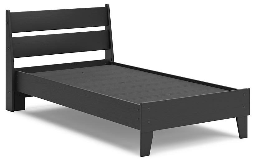 Socalle Panel Platform Bed With Dresser And Nightstand