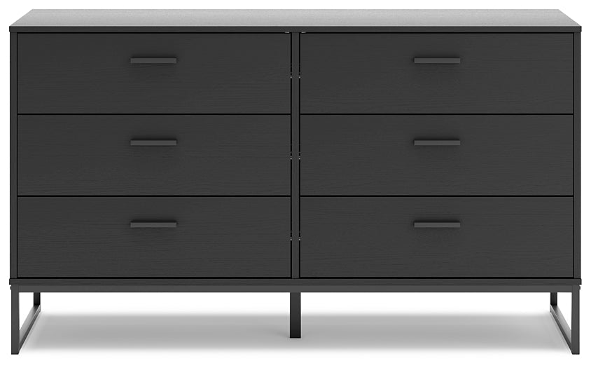 Socalle Panel Platform Bed With Dresser And Nightstand