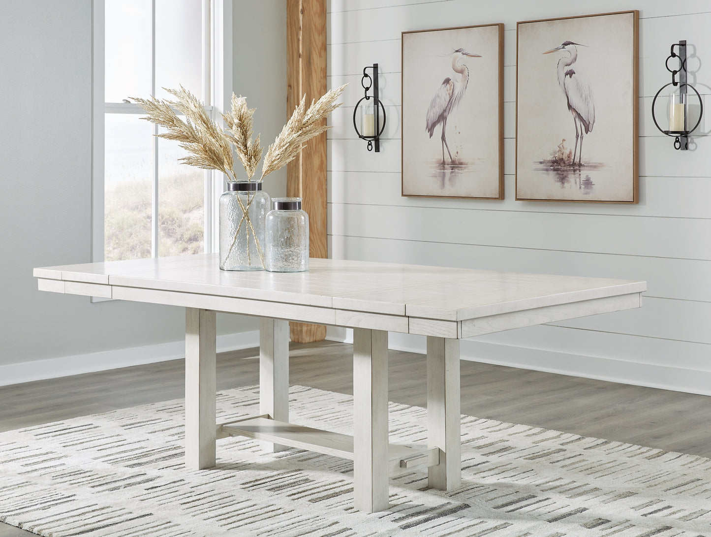 Mesa de comedor Robbinsdale y 6 sillas con almacenamiento