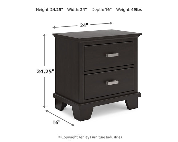 Covetown Panel Bed With Nightstand