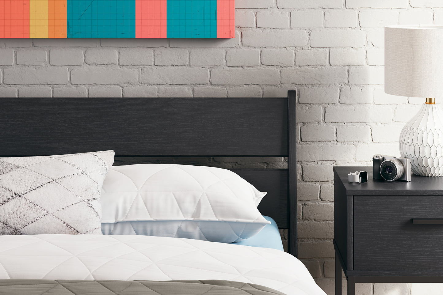 Socalle Panel Headboard With Dresser And Nightstand