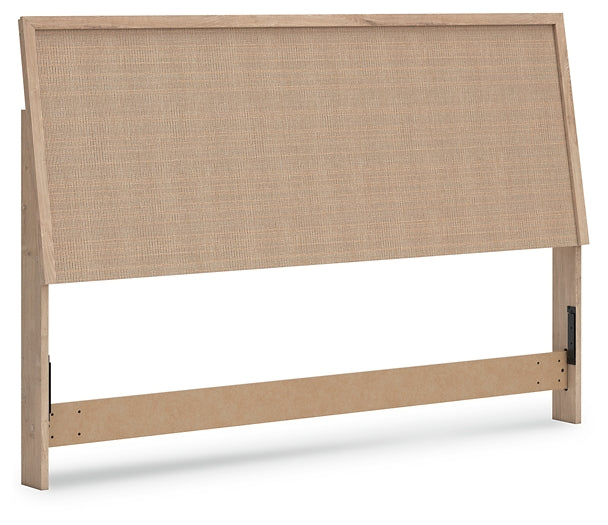 Cabecero de panel Cielden con cómoda y cómoda con espejo