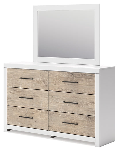 Charbitt Panel Bed With Mirrored Dresser And Chest