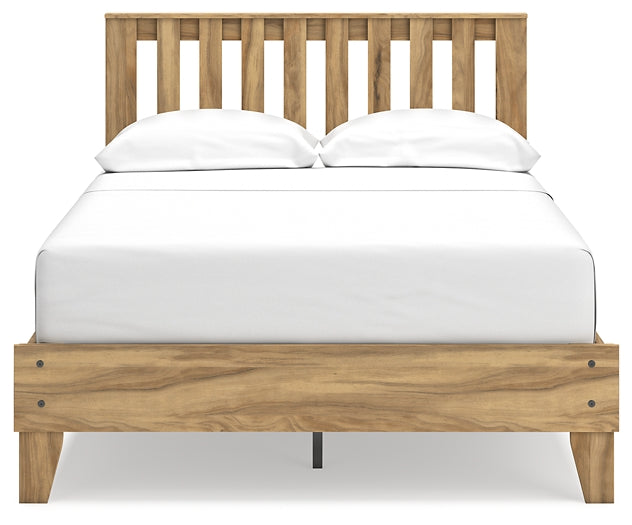 Bermacy Platform Panel Bed With Dresser And Nightstand
