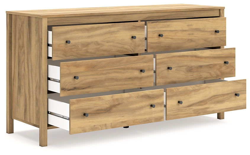 Bermacy Platform Panel Bed With Dresser And Nightstand