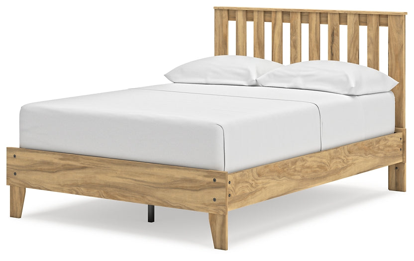 Bermacy Platform Panel Bed With Dresser And Nightstand