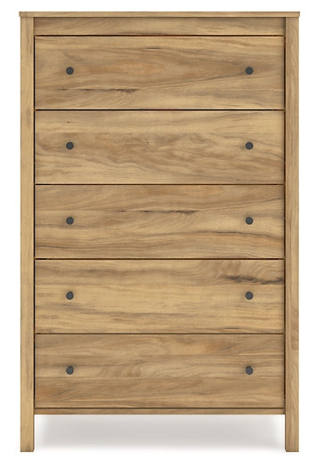 Bermacy Platform Panel Bed With Dresser And Nightstand