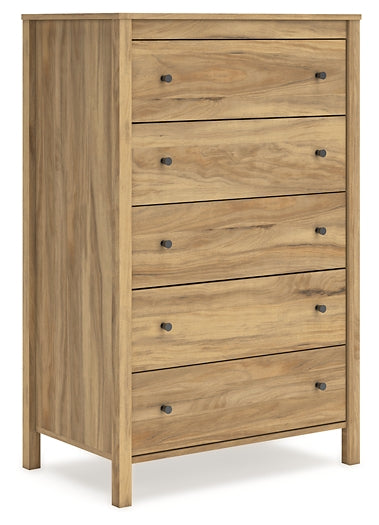 Bermacy Platform Panel Bed With Dresser And Nightstand
