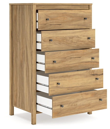 Bermacy Platform Panel Bed With Dresser And Nightstand