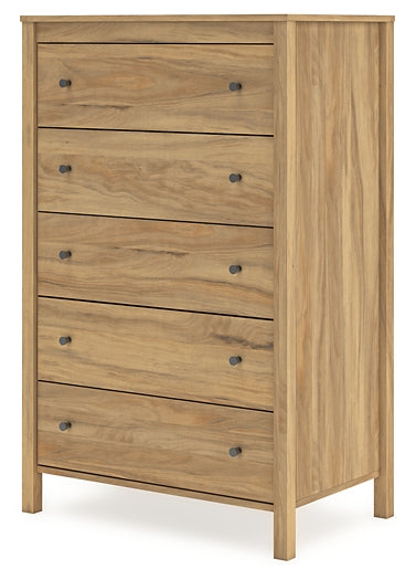 Bermacy Platform Panel Bed With Dresser And Nightstand