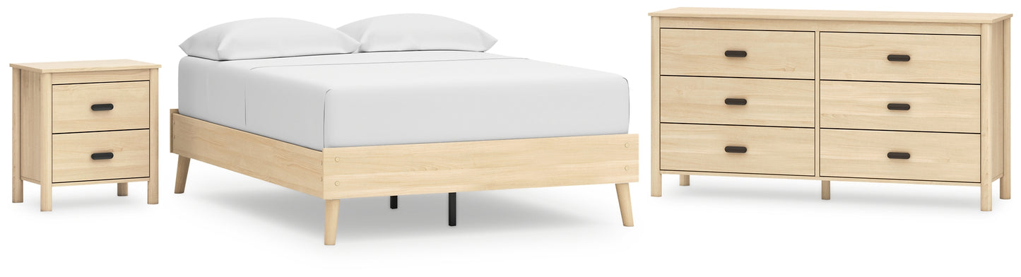 Cabinella Platform Bed With Dresser And Nightstand