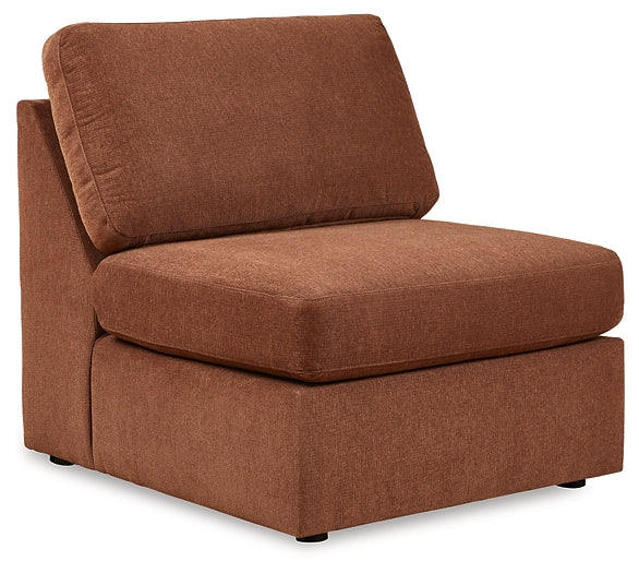 Seccional Modmax de 4 piezas con chaise longue y consola de almacenamiento