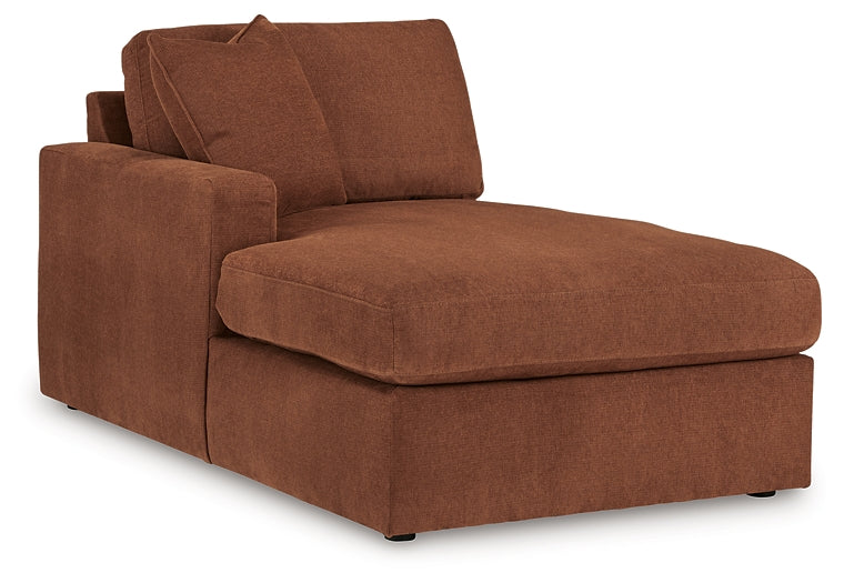 Seccional Modmax de 4 piezas con chaise longue y consola de almacenamiento