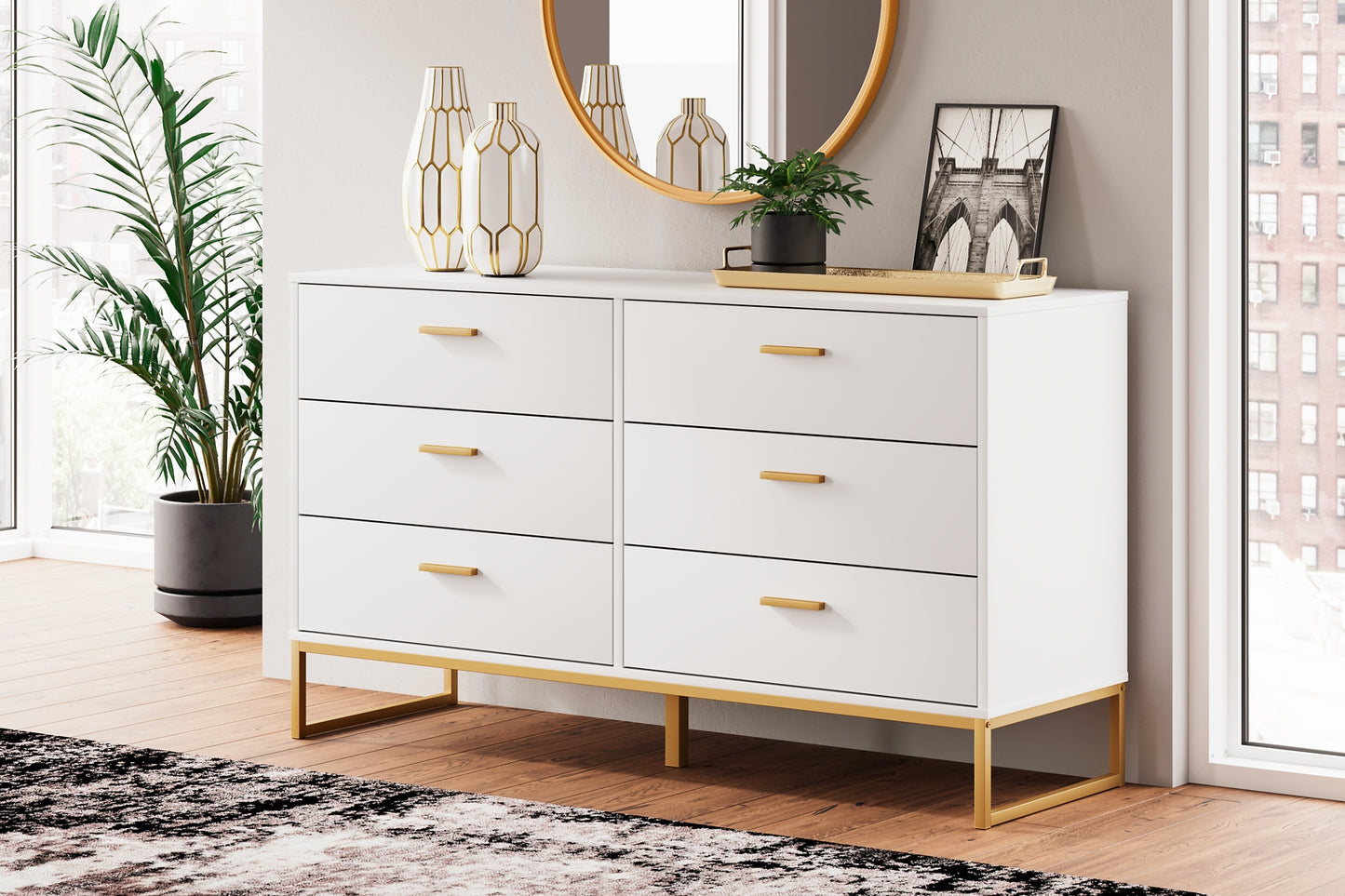 Socalle Panel Platform Bed With Dresser And Nightstand