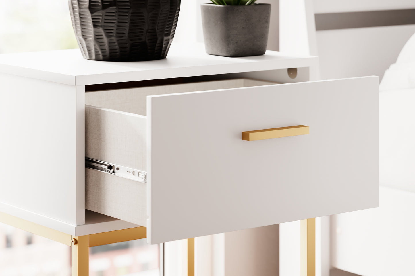 Socalle Panel Headboard With Nightstand