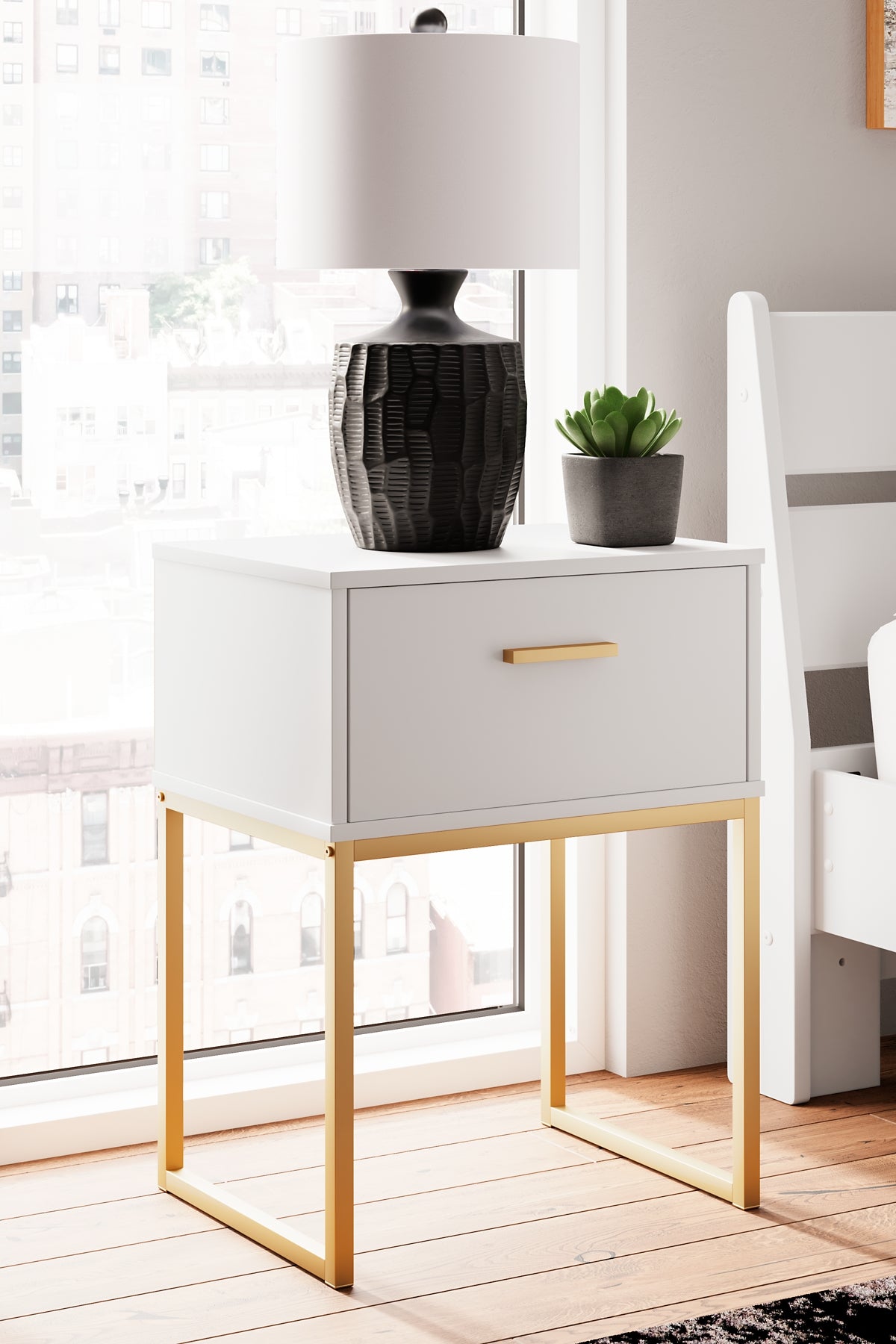 Socalle Panel Headboard With Nightstand