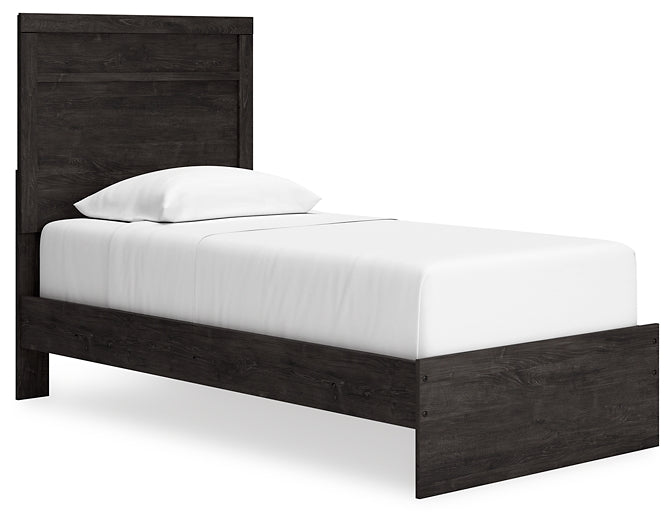 Belachime Panel Bed With Mirrored Dresser And Chest