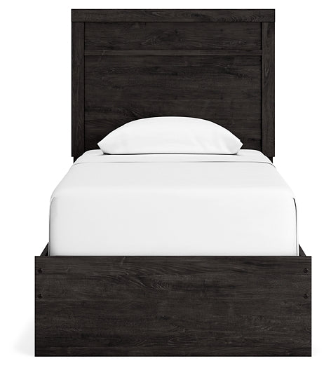 Belachime Panel Bed With Mirrored Dresser And Chest