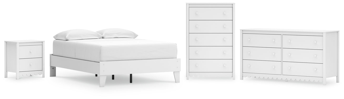 Hallityn Platform Bed With Dresser And Nightstand