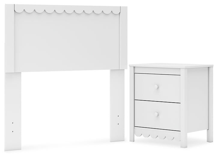 Hallityn Panel Headboard With Nightstand