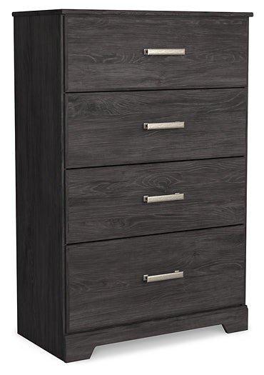 Belachime Panel Bed With Mirrored Dresser And Chest