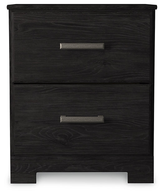 Belachime Panel Bed With Nightstand