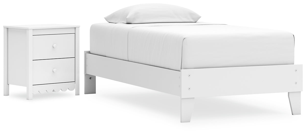 Hallityn Platform Bed With Nightstand
