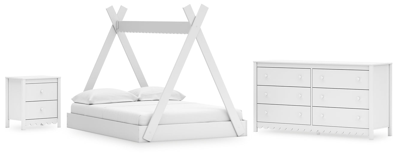 Hallityn Tent Bed With Dresser And Nightstand