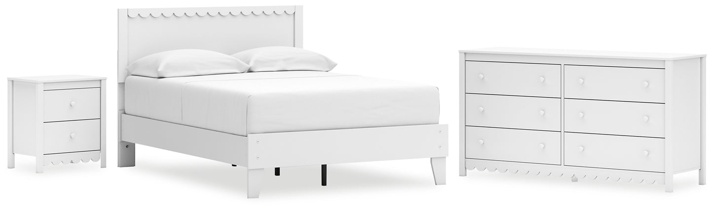 Hallityn Panel Platform Bed With Dresser And Nightstand