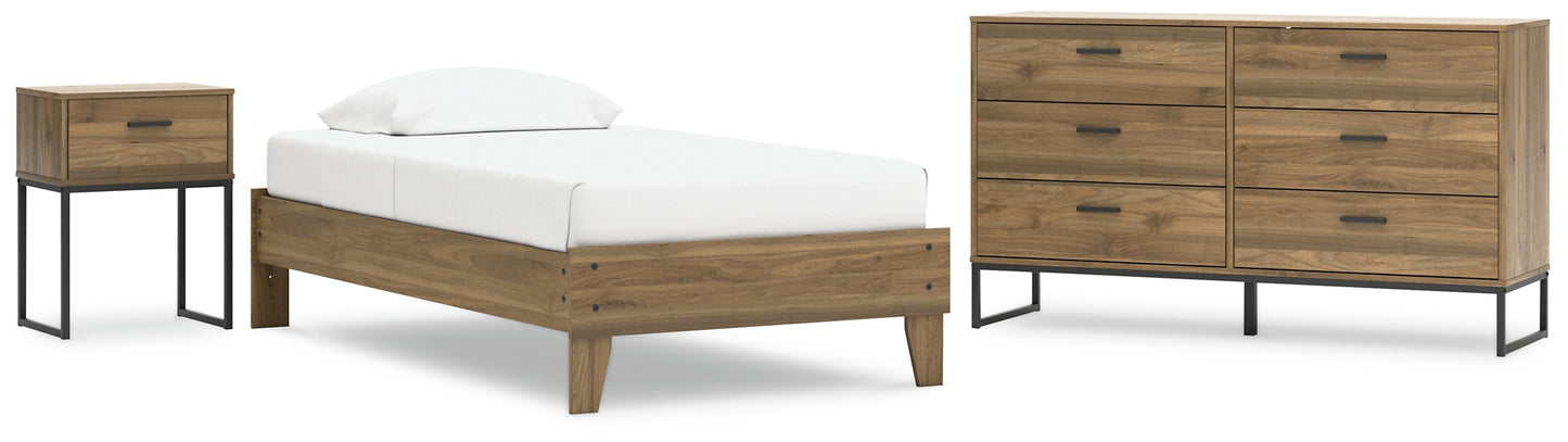 Deanlow Platform Bed With Dresser And Nightstand