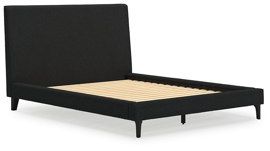 Cama tapizada Cadmori con tocador con espejo