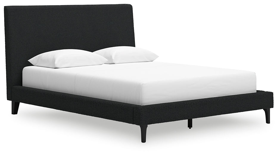 Cama tapizada Cadmori con tocador con espejo
