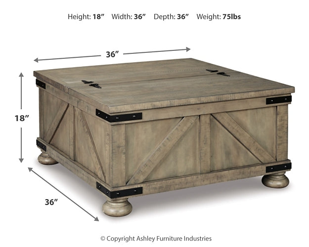 Mesa de cóctel Aldwin con almacenamiento